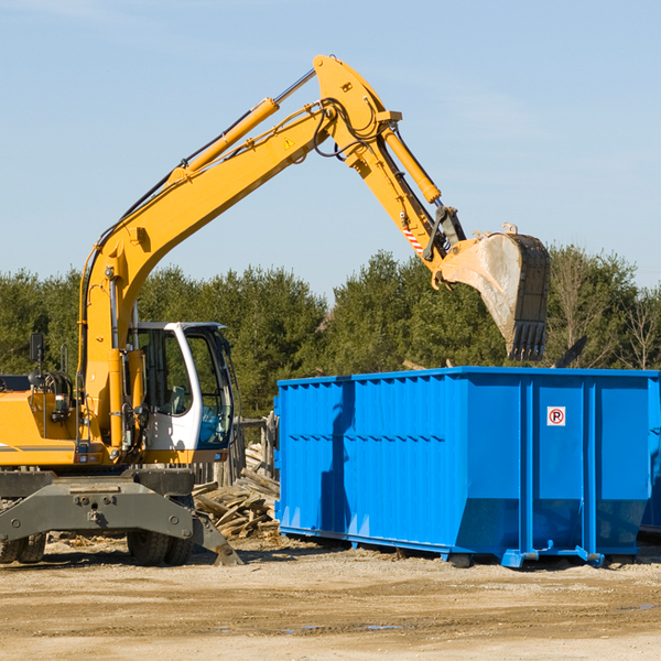 can i choose the location where the residential dumpster will be placed in Coy